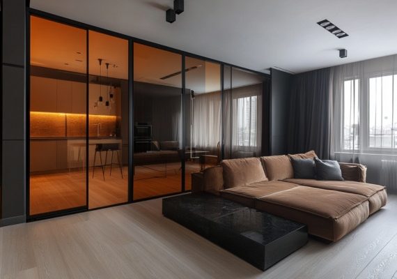 Tinted Glass Partitions and Doors